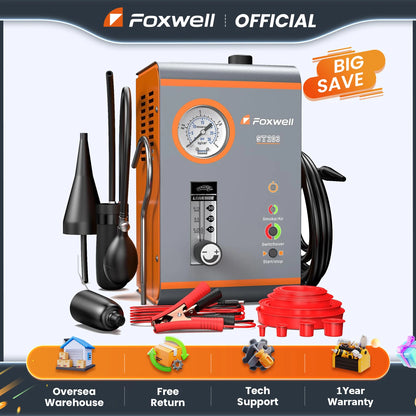 ST203 Smoke Machine Automotive Leak Detector with Built-In Air Pump Pipe Leak Locator Smog Gas Leakage Analyzer Detector