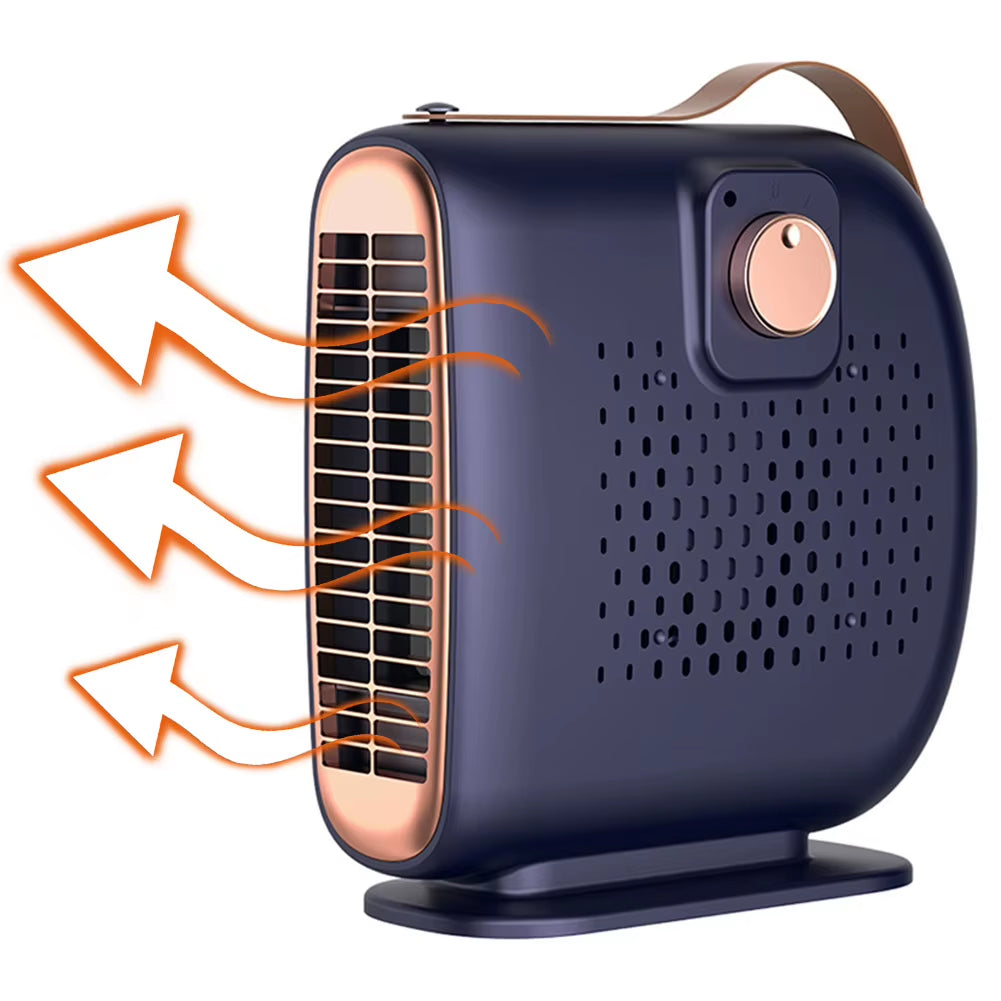 Electric Heater Fan Low Noise Mini Heater Fan PTC Heating Desktop Heating Fan anti Scald Electric Personal Warmer for Winter