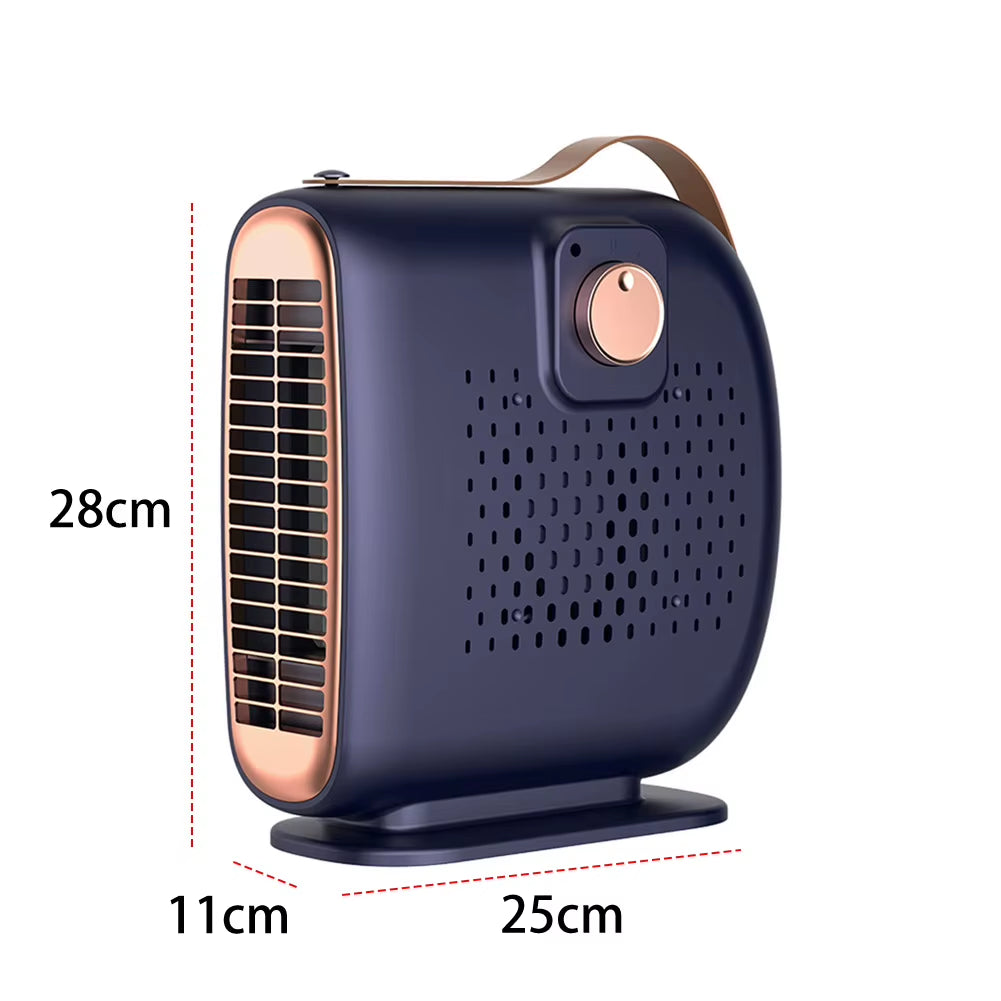 Electric Heater Fan Low Noise Mini Heater Fan PTC Heating Desktop Heating Fan anti Scald Electric Personal Warmer for Winter