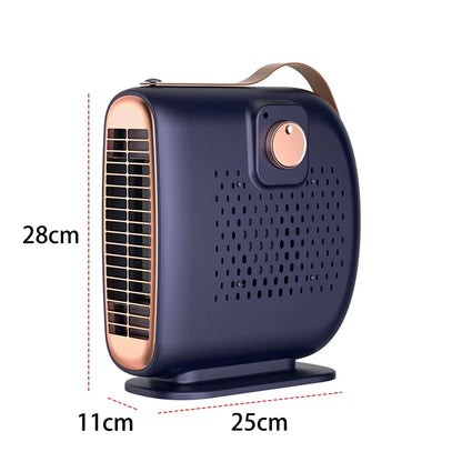 Electric Heater Fan Low Noise Mini Heater Fan PTC Heating Desktop Heating Fan anti Scald Electric Personal Warmer for Winter