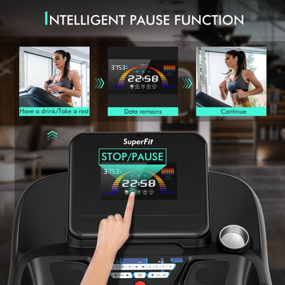 4.75 HP Treadmill with APP and Auto Incline for Home & Apartment