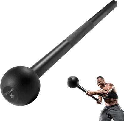 Steel Mace Bell for Strength Training, Shoulder, Grips & Forearms Workouts - Weight Available: 5, 7, 10, 15, 20, 25, 30 Lbs