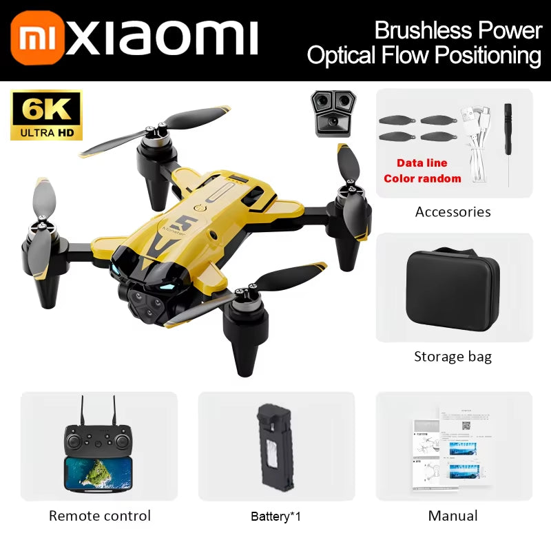 Xiaomi M5 Drone 8K HD Aerial Professional Triple-Camera Optical Flow Positioning Intelligent Obstacle Avoidance Brushless Drone