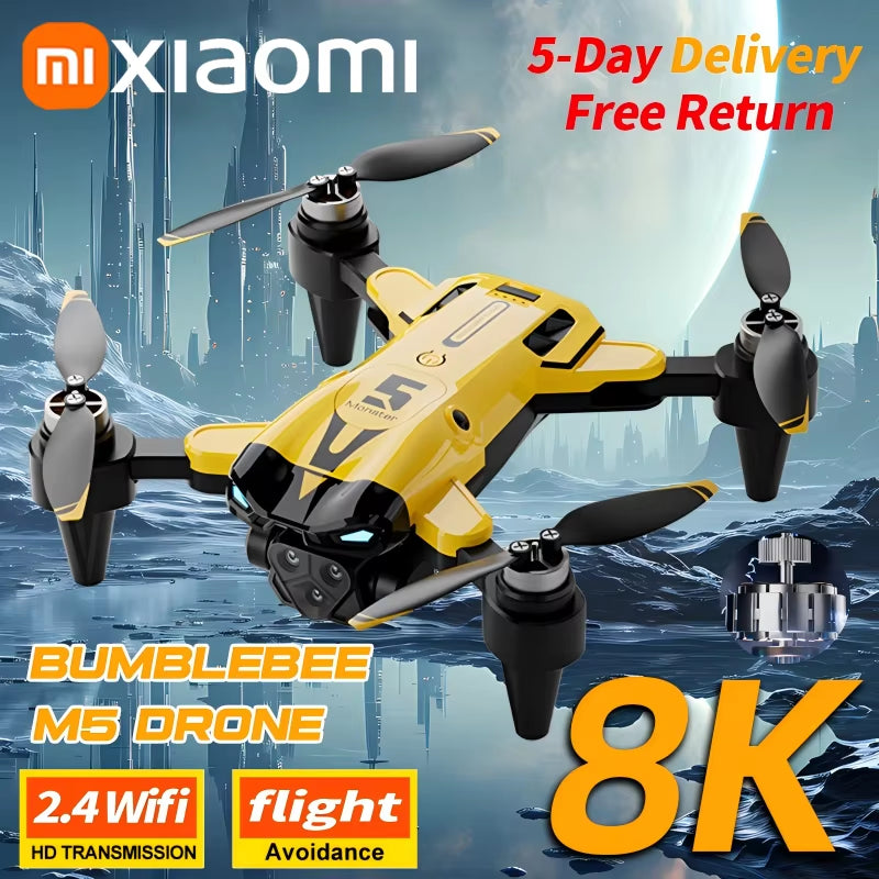 Xiaomi M5 Drone 8K HD Aerial Professional Triple-Camera Optical Flow Positioning Intelligent Obstacle Avoidance Brushless Drone