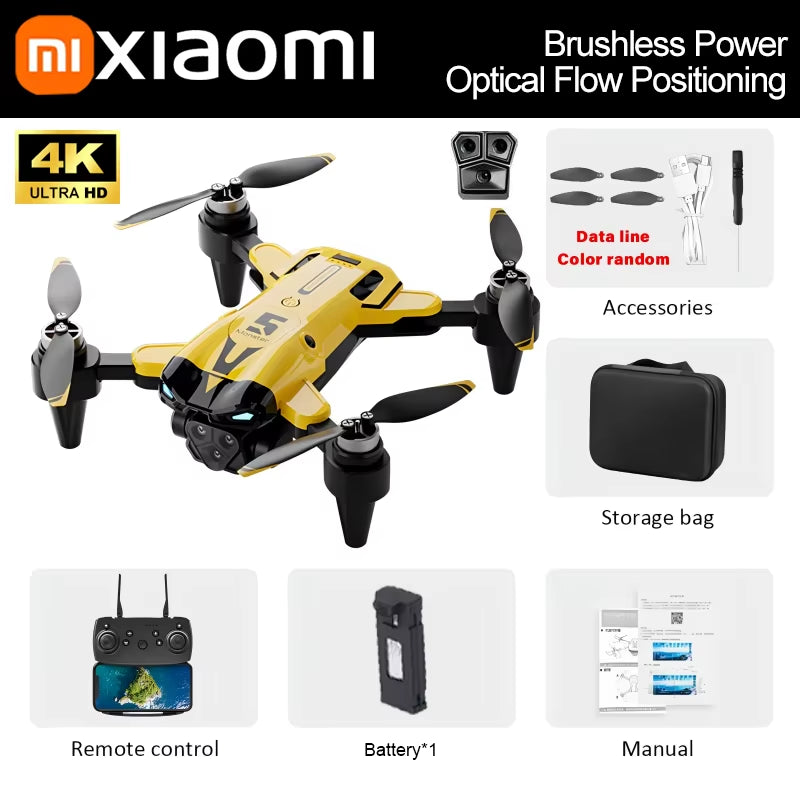 Xiaomi M5 Drone 8K HD Aerial Professional Triple-Camera Optical Flow Positioning Intelligent Obstacle Avoidance Brushless Drone